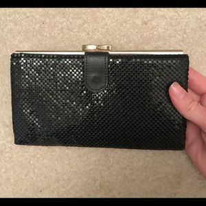 Perfect condition black mesh clutch